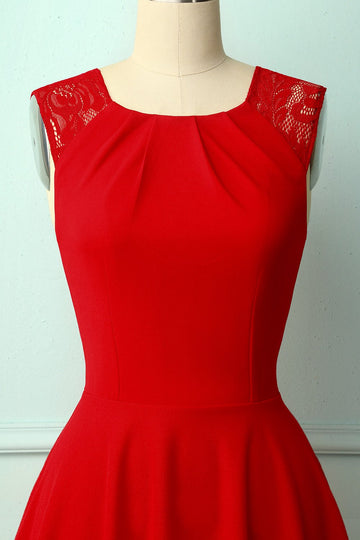 Vintage Red Swing Dress